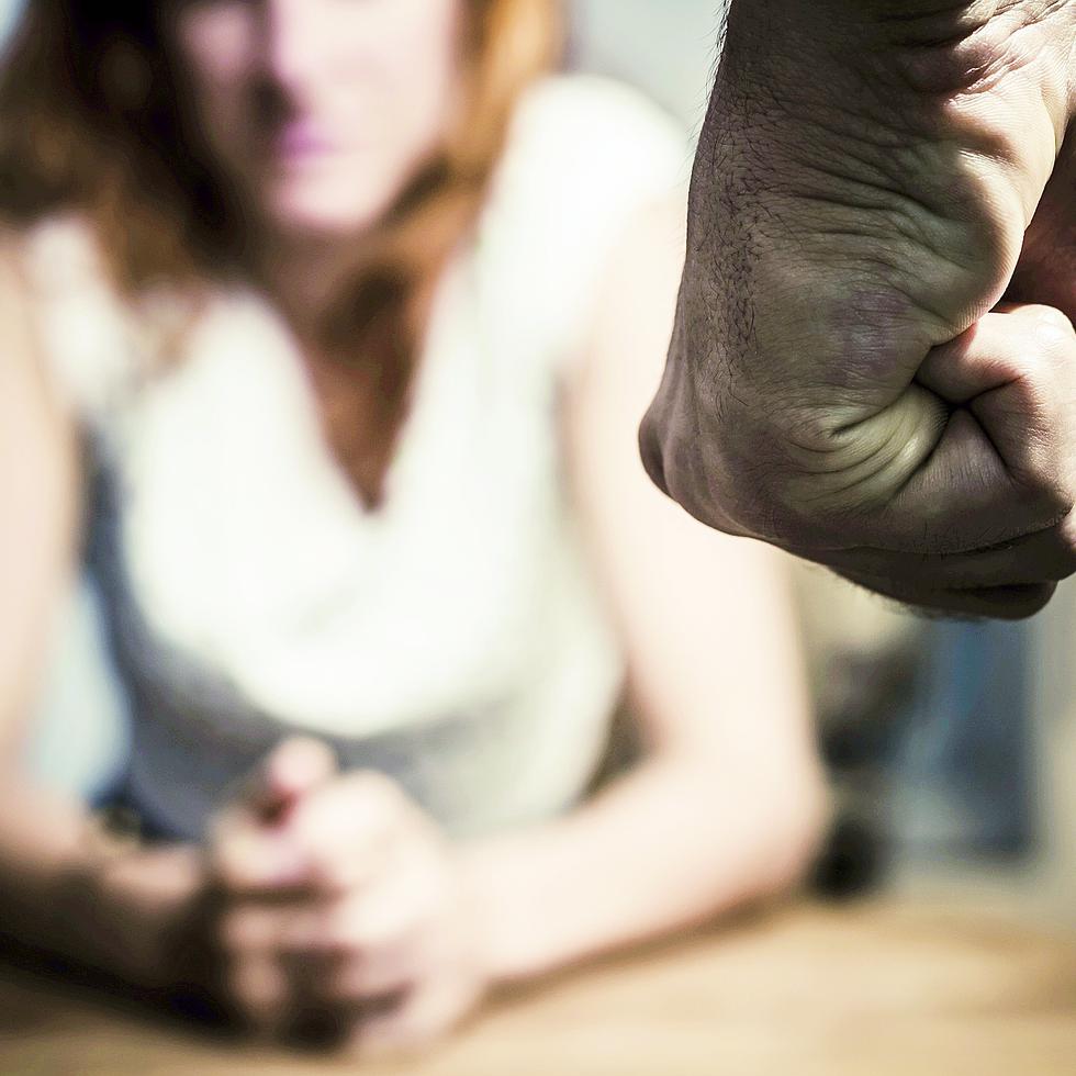 Woman in fear of domestic abuse
-----
