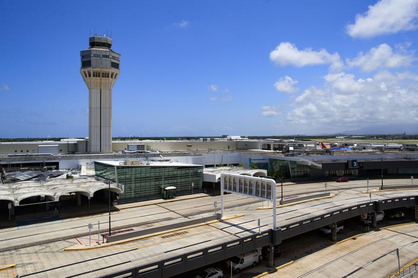 Una vista del Aeropuerto Internacional Luis Muñoz Marín.