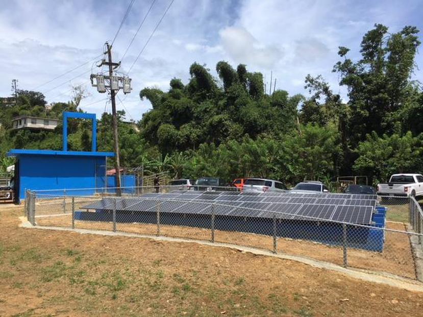 El acueducto Las Torres Andino, en Aguas Buenas, sirve a unas 90 personas en la comunidad Juan Asencio y opera con placas solares recién instaladas. (Suministrada)
