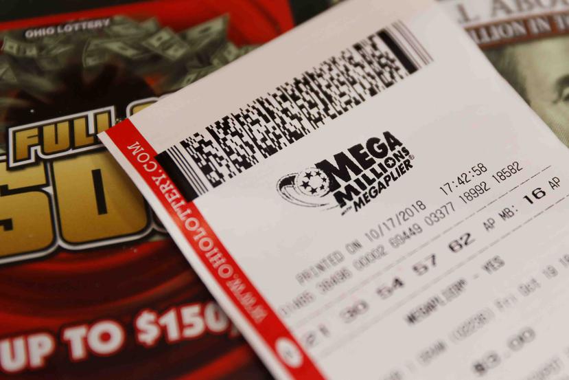 En la foto un boleto de la lotería estadounidense "Mega Millions". (AP)