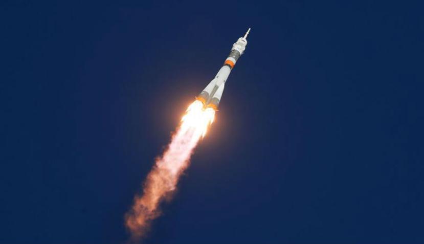 El lanzamiento de la Soyuz MS-10 se realizó desde el cosmódromo de Baikonur, en Kazajistán. (EFE)