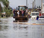 Inundaciones que afectaron la comunidad Juana Matos, en Cataño, este año.