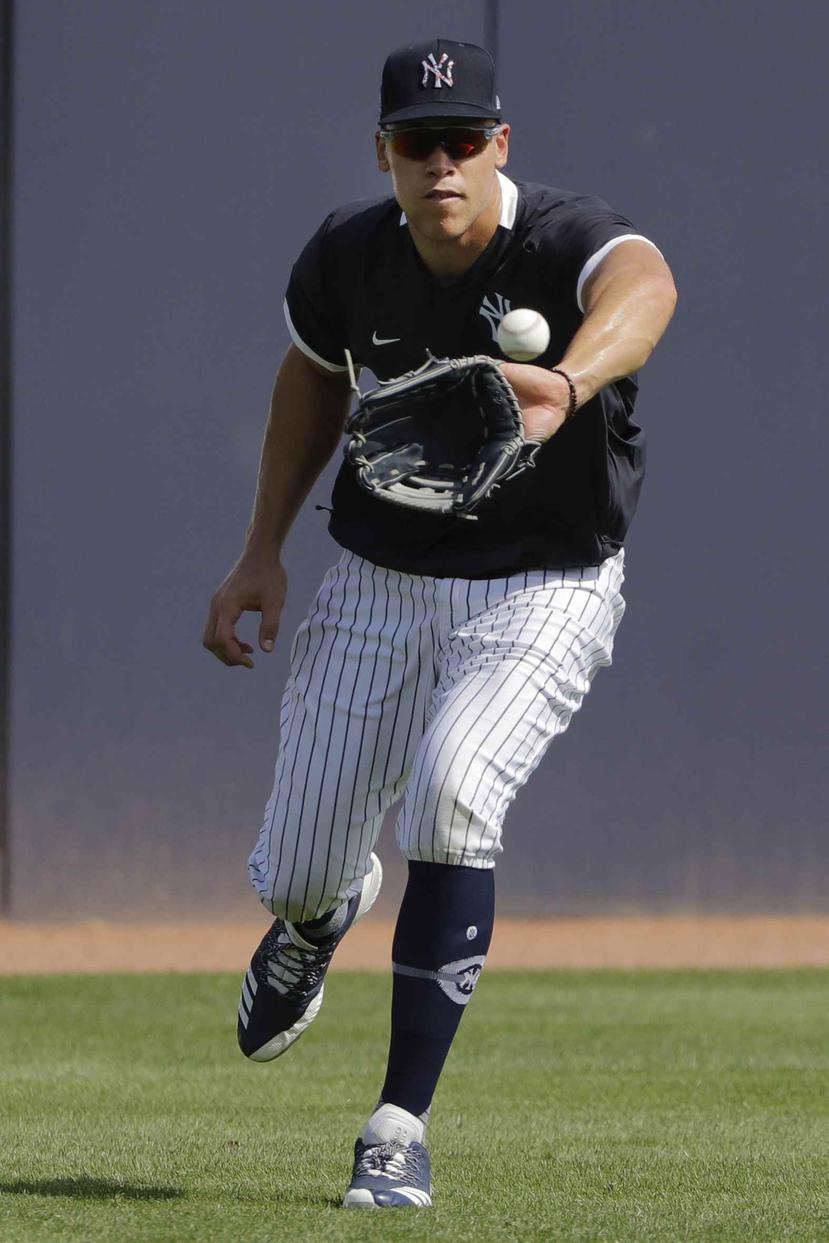 Aaron Judge, jardinero de los Yankees de Nueva York. (AP)