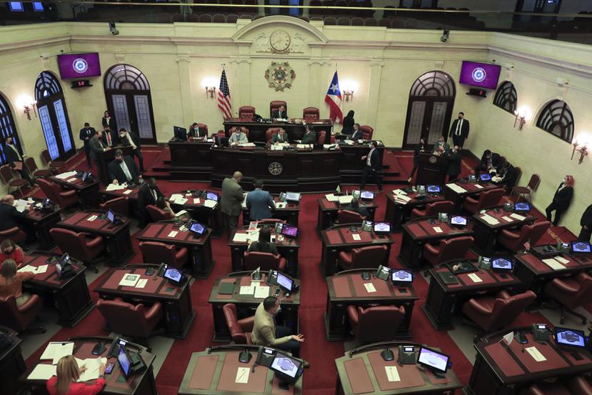 Foto de archivo del hemiciclo del Senado durante una sesión.