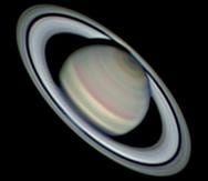 Espectacular imagen de Saturno junto a dos de sus 62 lunas, captada desde Aguadilla. (Suministrada / Efraín Morales / Sociedad de Astronomía del Caribe)
