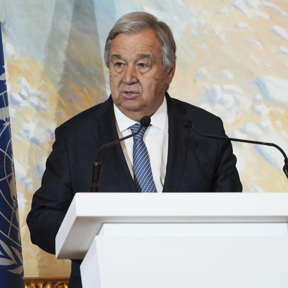 El secretario general de la ONU, António Guterres, en Doha, Qatar, el 2 de mayo de 2023.
