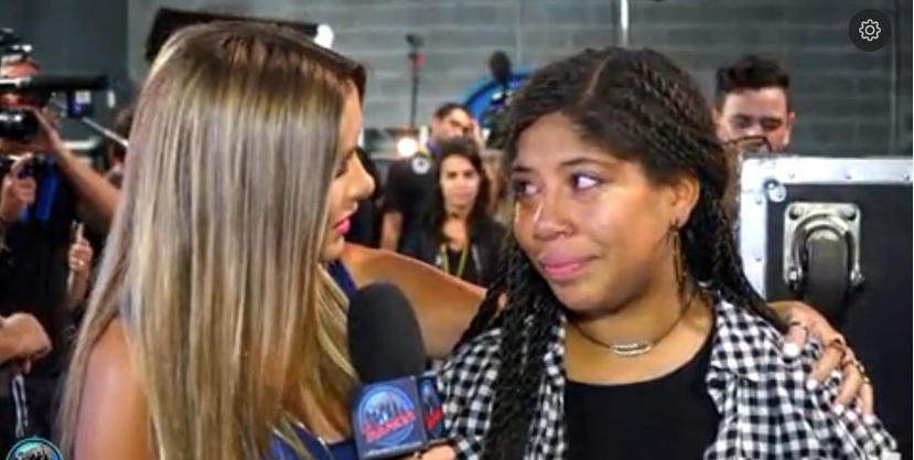 La puertorriqueña Jeidimar Rijos no pudo contener las lágrimas luego de su eliminación. (Captura)