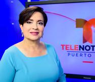 La reportera Sylvia Gómez lleva 50 años trabajando en la televisión.