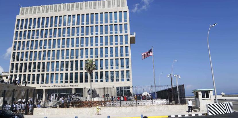 La Embajada de Estados Unidos, en Cuba. (AP)