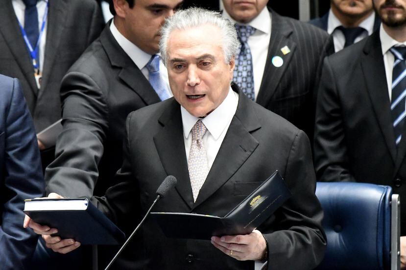 Michel Temer era vicepresidente de Dilma Rousseff y la sustituyó interinamente el 12 de mayo. (EFE)