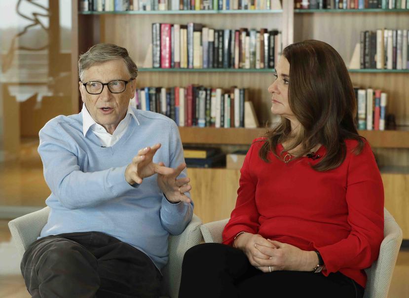 Bill Gates y su esposa Melinda. (AP)
