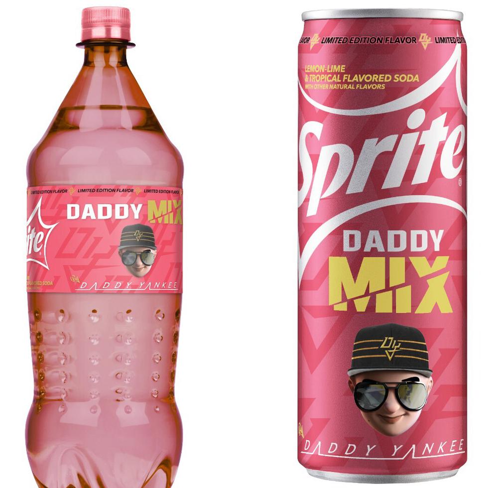 El Sprite Daddy Mix by Daddy Yankee es una edición limitada y coleccionable de color rosado que hace alusión a su mezcla de sabores creando un balance único.