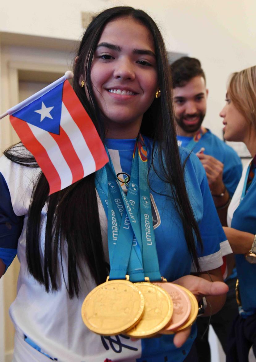 Adriana Díaz finalizó su participación en los Juegos Panamericanos Lima 2019 con un total de cuatro medallas. (GFR Media)
