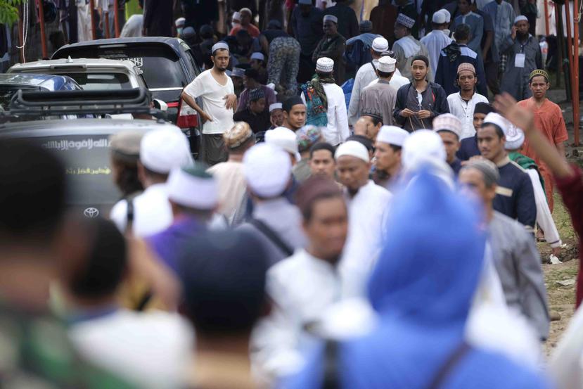 El acto religioso era de la comunidad musulmana de Indonesia. (AP)