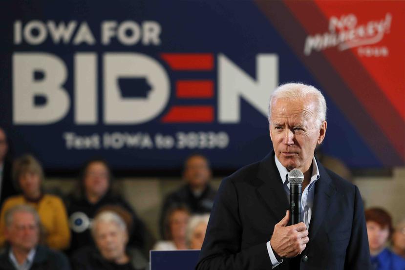 Joe Biden, precandidato presidencial demócrata y exvicepresidente. (AP/Charlie Neibergall)

