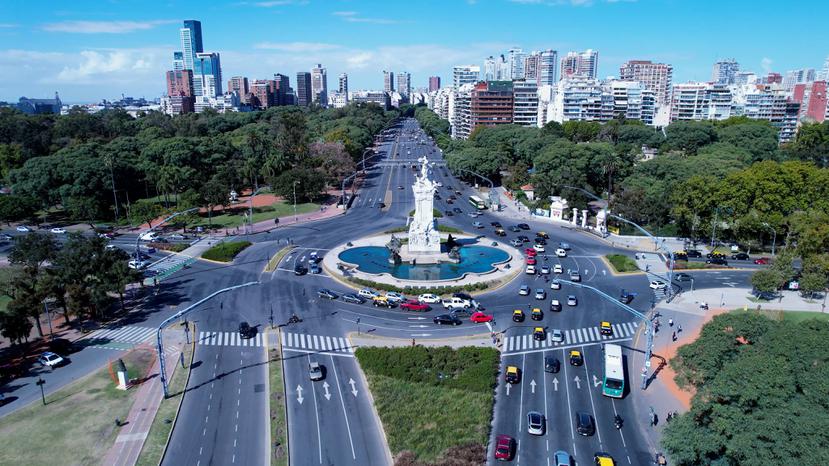 Vista de la ciudad de Buenos Aires, Argentina.