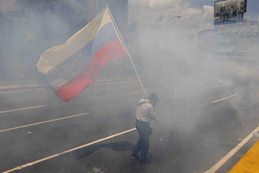 Protesta en Venezuela. (AP)