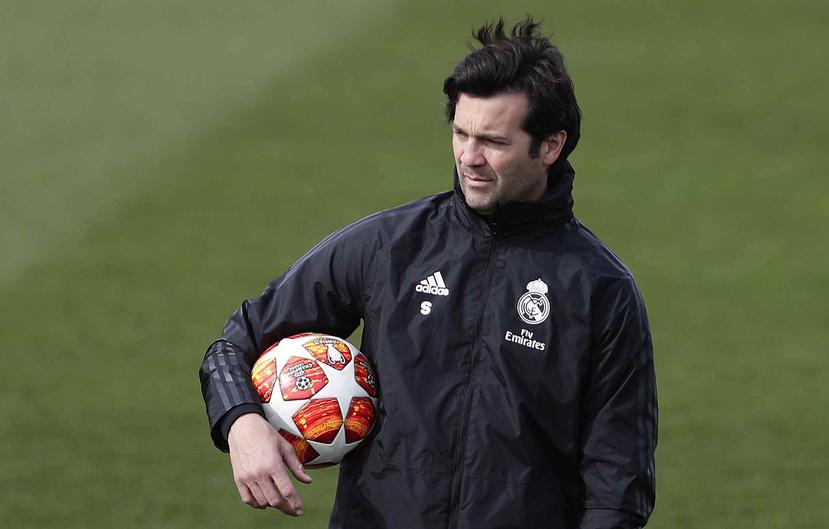 Santiago Solari, director técnico del Real Madrid. (AP)