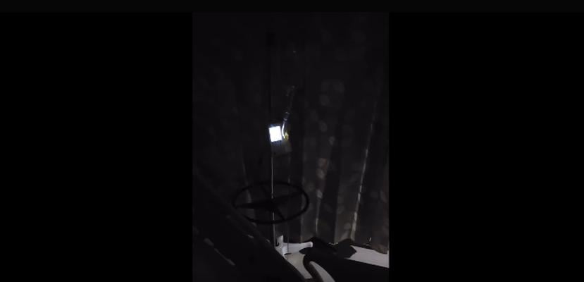 Imagen captada de un video que muestra las zonas sin energía eléctrica en el hospital Auxilio Mutuo.