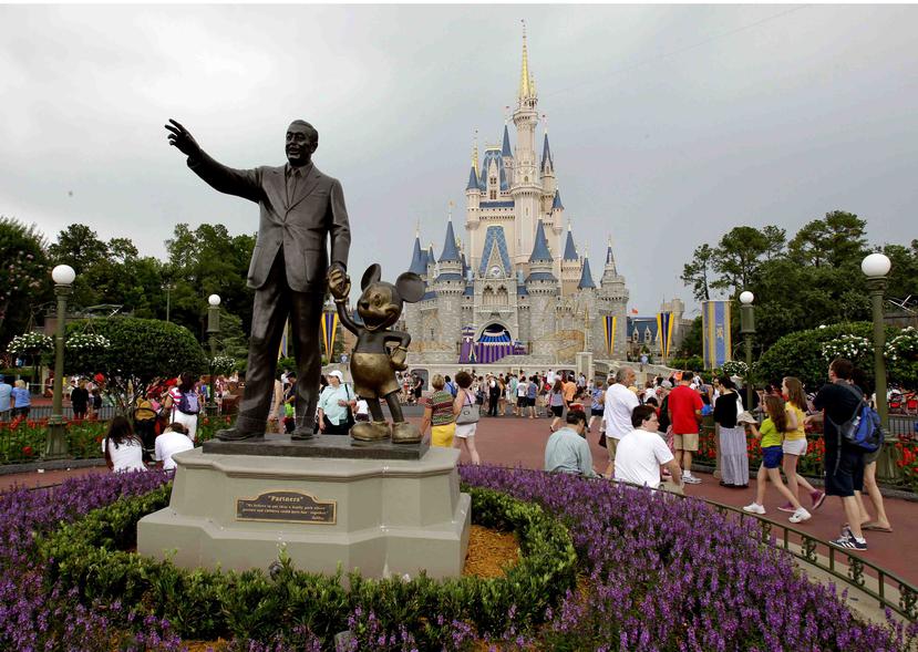 Una imagen el parque Magic Kingdon de Disney, en Florida. (AP)