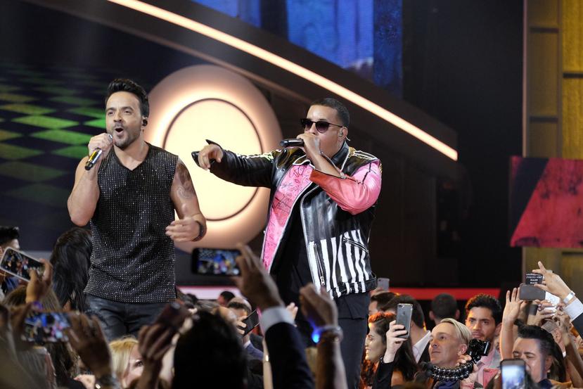 Luis Fonsi y Daddy Yankee en los Premios Billboard de la Música Latina el pasado abril. (GFR Media)