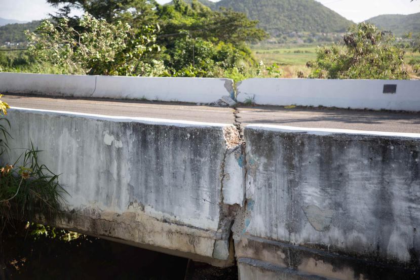 Rotura de puente de la PR-116 en Guánica tras el terremoto de 6.4 el 7 de enero de 2020. (GFR Media)
