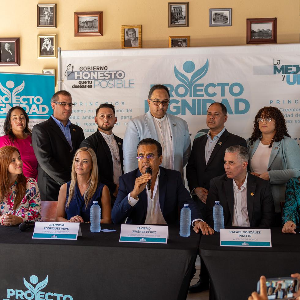 Proyecto Dignidad presentó sus candidatos para Ponce durante una conferencia de prensa.