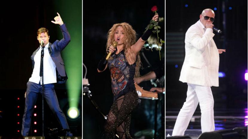 Ricky Martin, Shakira y Pitbull han destacado con sus canciones ee la justa deportiva. (Emol / GDA)