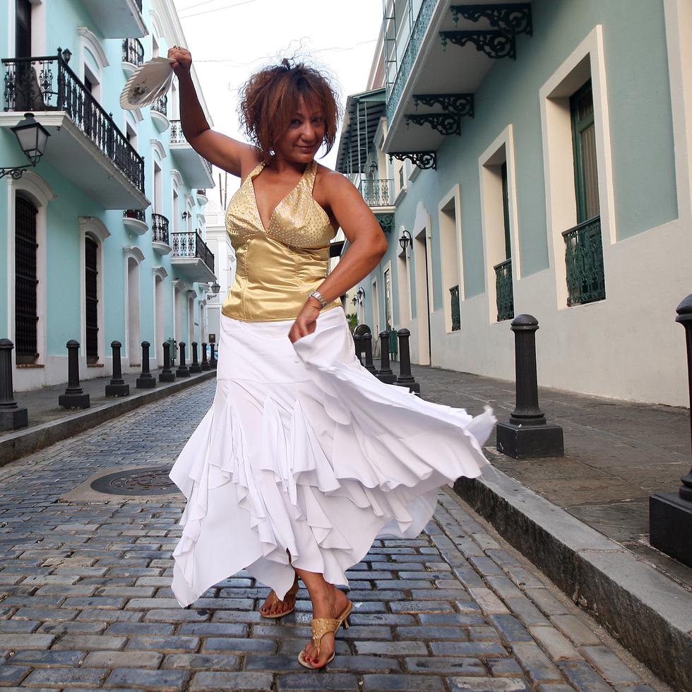 La bailarina y gestora cultural Tata Cepeda 
Photo by: Jose R. Madera / STAFF / El Nuevo Dia

(bailarina bomba y plena)