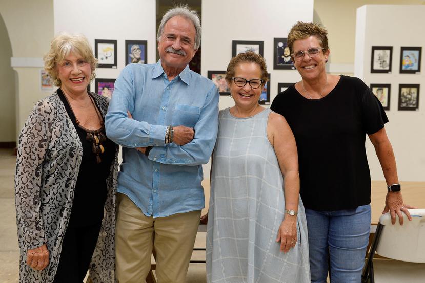 Algunos de los rostros de la Liga de Arte: Betsy Padín, profesora y fundadora, Frankie Cátala, presidente de la Junta de Directores; Marilú Carrasquillo, directora ejecutiva; y Laura Noya, de la Junta de Directores.