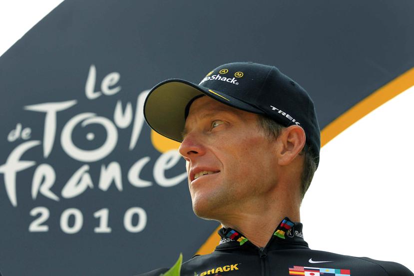 Lance Armstrong durante el Tour de France en el 2010.