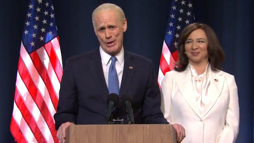Jim Carrey y Maya Rudolph personificaron a Joe Biden y Kamala Harris a penas 12 horas después del anuncio de que Biden sería en nuevo presidente de Estados Unidos.