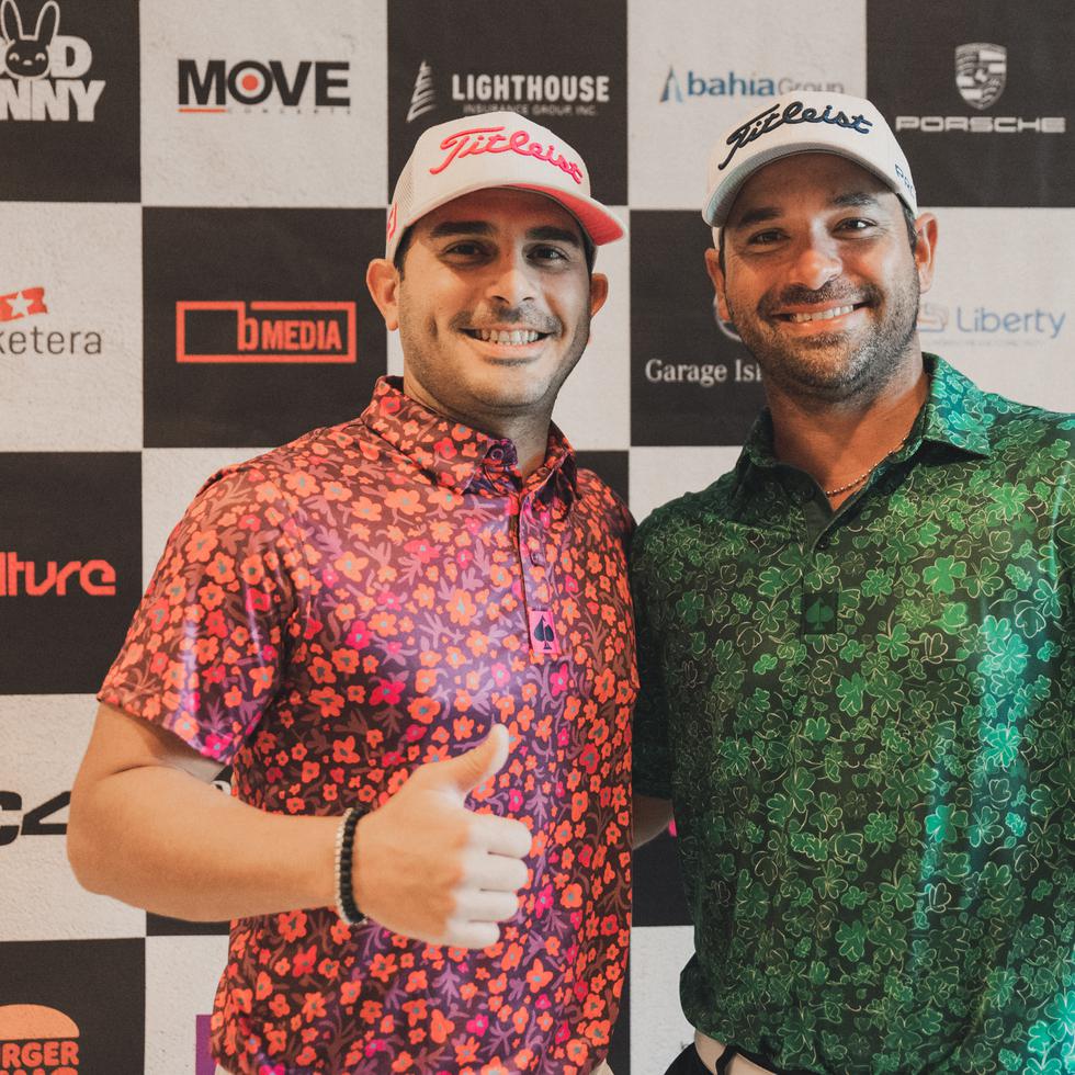 Los golfistas Erick Juan Morales y Rafa Campos.