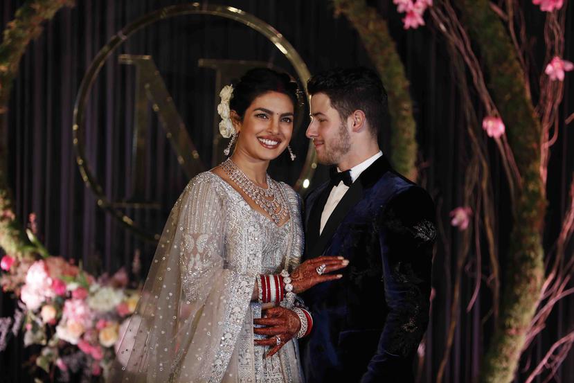 Priyanka Chopra y Nick Jonas se casaron el pasado fin de semana en la India. (AP)

