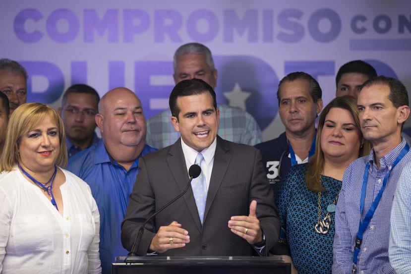El gobernador Ricardo Rosselló celebró el resultado desde la sede del Partido Nuevo Progresista.