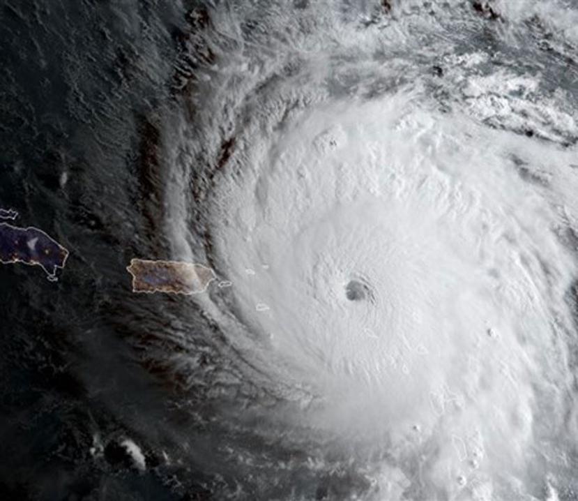 Vista del ojo del huracán Irma. (NOAA)