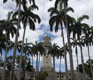 Torre de la Universidad de Puerto Rico en Río Piedras.