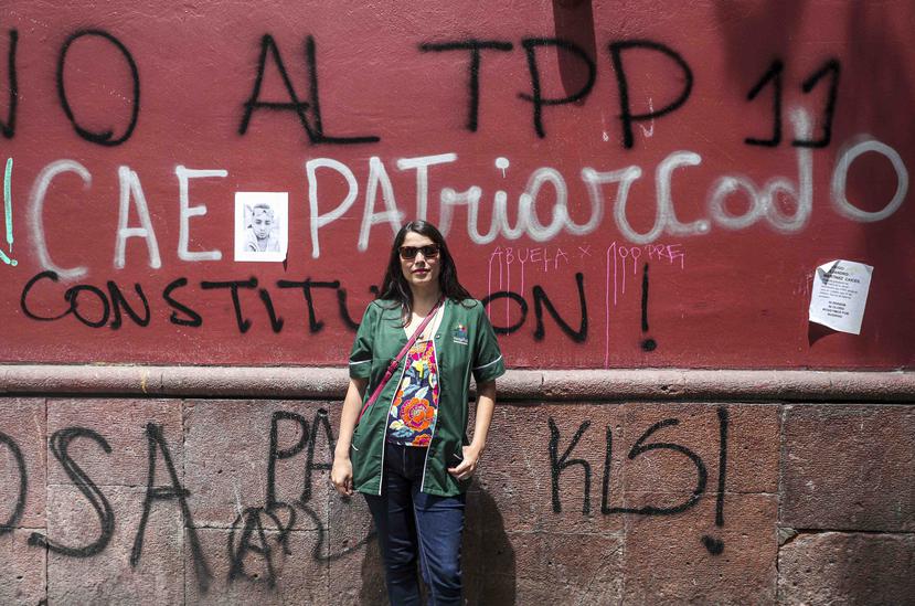 Carolina Ubilla indicó que marchan en contra de la ley de Sala Cuna Universal porque precariza la educación parvularia. (AP / Esteban Félix)