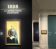 La puertorriqueña Taína Caragol,derecha y Kate Clarke Lemay, curadoras de la exhibición "1898: Visiones y Revisiones Imperiales de Estados Unidos” en la Galería Nacional de Retratos.