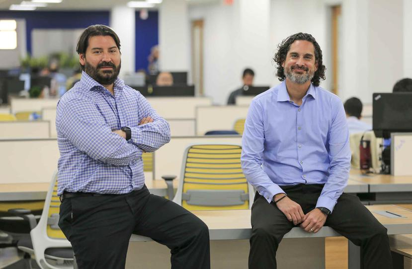 From left to right, Christian González and Carlos Meléndez founders of Wovenware.