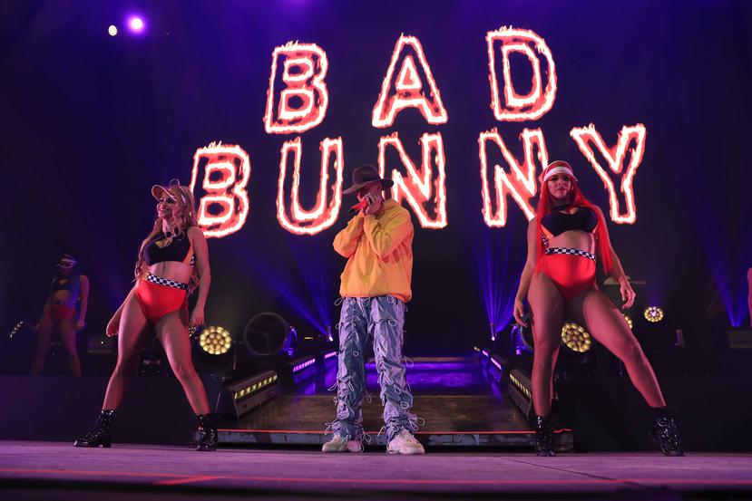 Bad Bunny en un concierto en México. (GDA / El Universal)