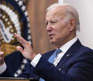 Fotografía tomada el pasado 28 de julio en la que se registró al presidente de Estados Unidos, Joe Biden, en Washington DC (EE.UU.). Biden se recupera tras dar positivo a la covid-19. EFE/Jim Lo Scalzo
