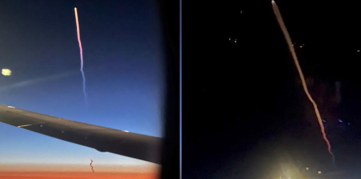 Captan lanzamiento de supercohete de SpaceX desde vuelo que salió de Puerto Rico