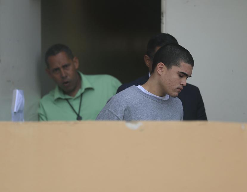 Francisco Xavier Torres Mojica el día en que fue arrestado, señalado por el asesinato de su mamá.
