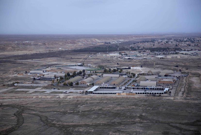 La base aérea Ain al-Asad en el desierto Anbar en Irak. (AP)