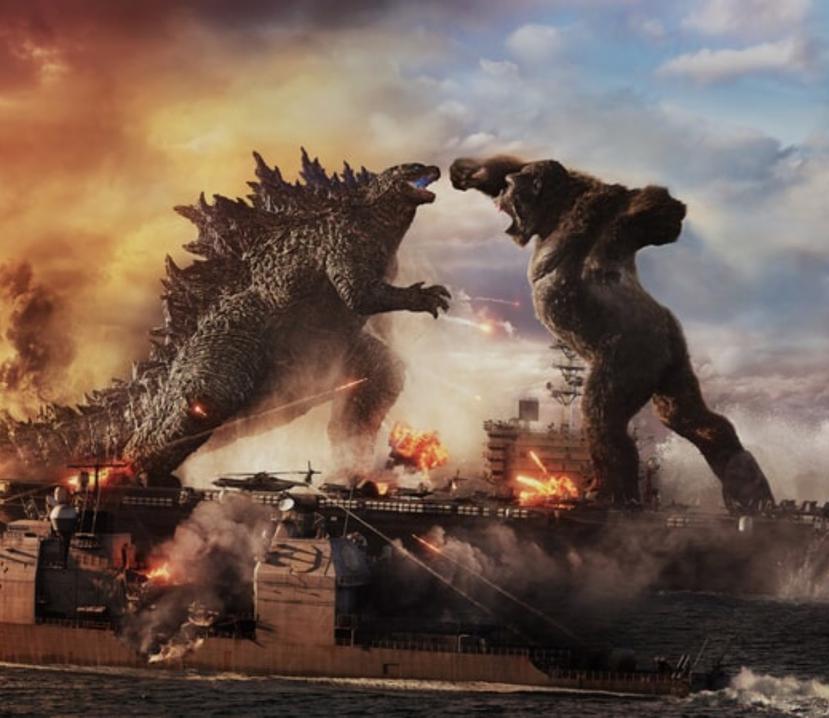 Captura del combate entre Godzilla vs. Kong.