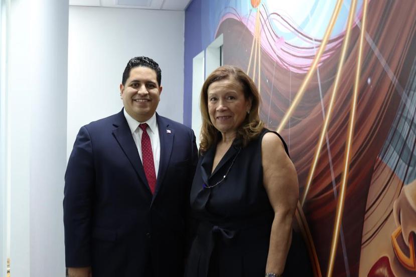 Josué Rivera, director de Distrito de Puerto Rico e Islas Vírgenes de SBA; y Marlene Cintrón, administradora de la Región 2 de  SBA.