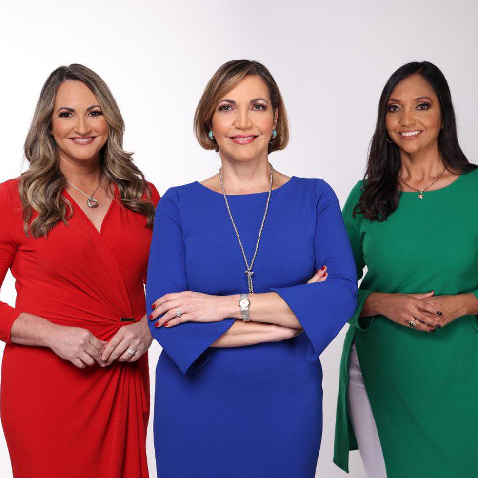 Deborah Martorell, Celimar Adames y Nuria Sebazco son tres de las cuatro mujeres anclas de "Las Noticias".