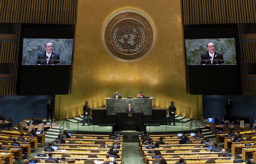La 76ta sesión de la Asamblea General de la ONU, en la sede de la organización en Nueva York, el miércoles 22 de septiembre de 2021.
