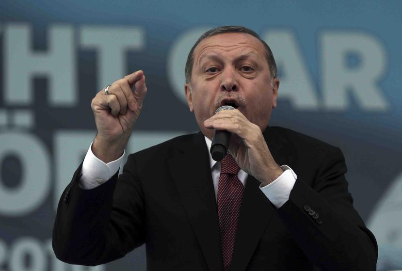 El presidente turco Recep Tayyip Erdogan. (AP)